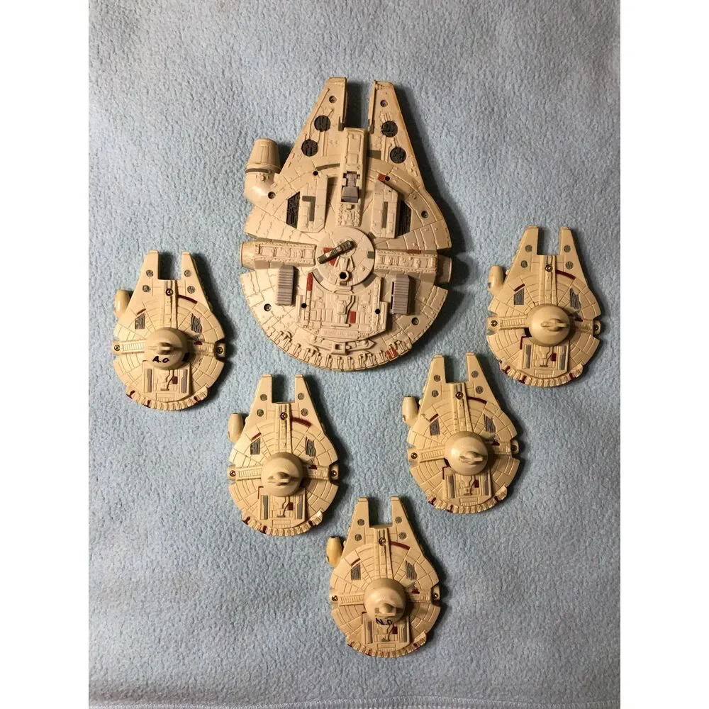 Vintage Star Wars Micro Machines Lot Action Fleet Millennium Falcon Star Trek